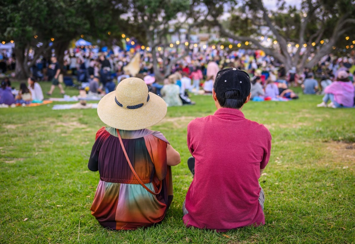 Community event gathering people outdoors